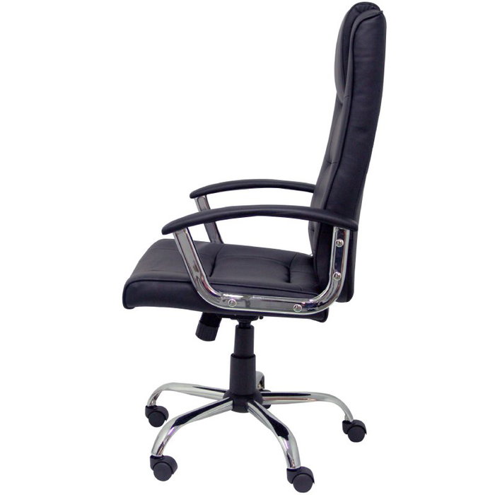 FORÖL Sillón Guadalimar con Mecanismo Basculante y Brazos Fijos, Negro FORÖL Sillón Guadalimar con Mecanismo Basculante y Brazos Fijos, Negro